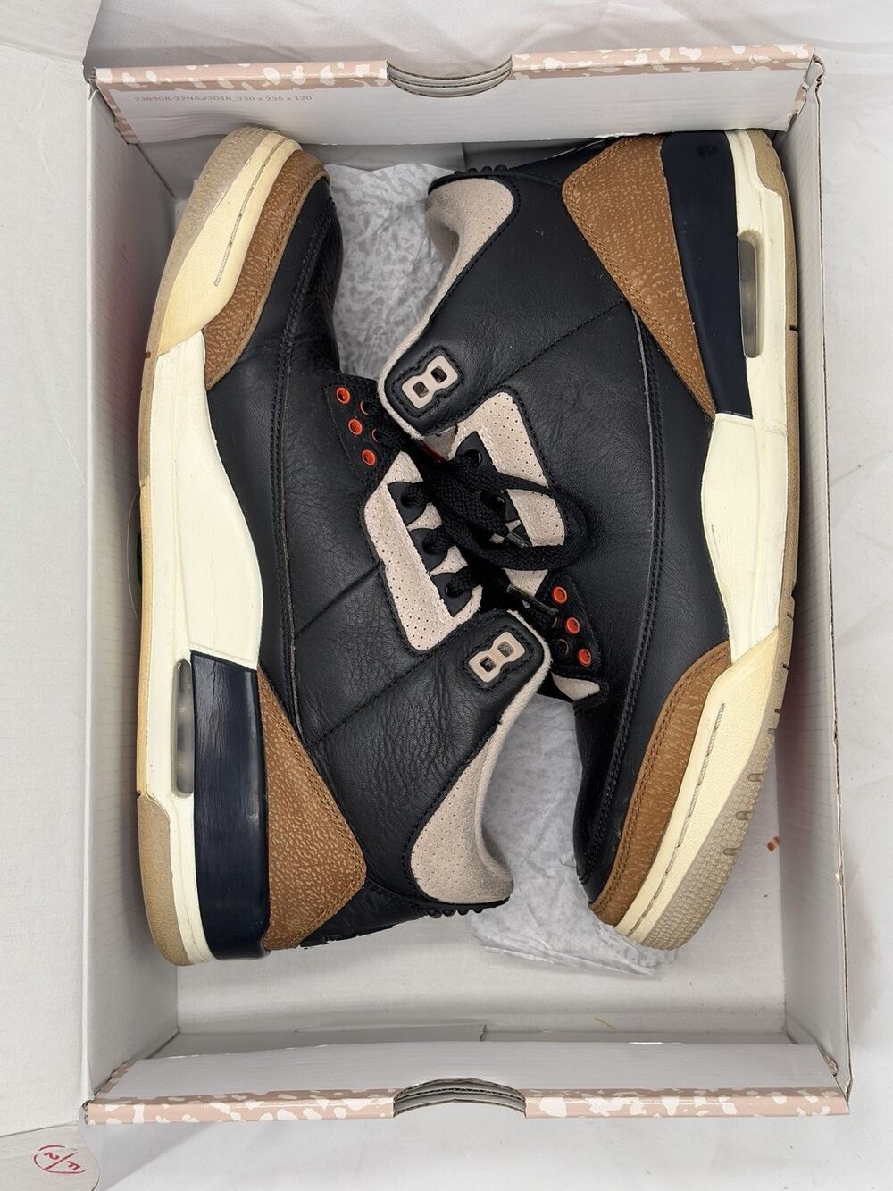 Nike Jordan 3 Desert Elephant Black Brown CT8532-008 Men 9.5